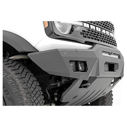 Rough Country with 20" Black Series | Black Series Amber DRL Cubes Front Bumper I 51075
