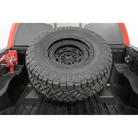 ROUGH COUNTRY Bed Mount Spare Tire Carrier | Universal (5x5.5 6x5.5 6x135 & 5x5.0 Bolt Patterns) | 73110