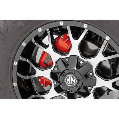 ROUGH COUNTRY Caliper Covers | Front and Rear | Red | Chevy/GMC Sierra 1500 (19-26)/Silverado 1500 (19-26)  | 71106A