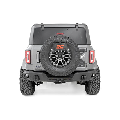 Rough Country with 6" Slim Line | Black Series Spot Cubes Rear Bumper I 51092