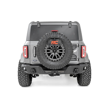 Rough Country with 6" Slim Line | Black Series Spot Cubes Rear Bumper I 51092