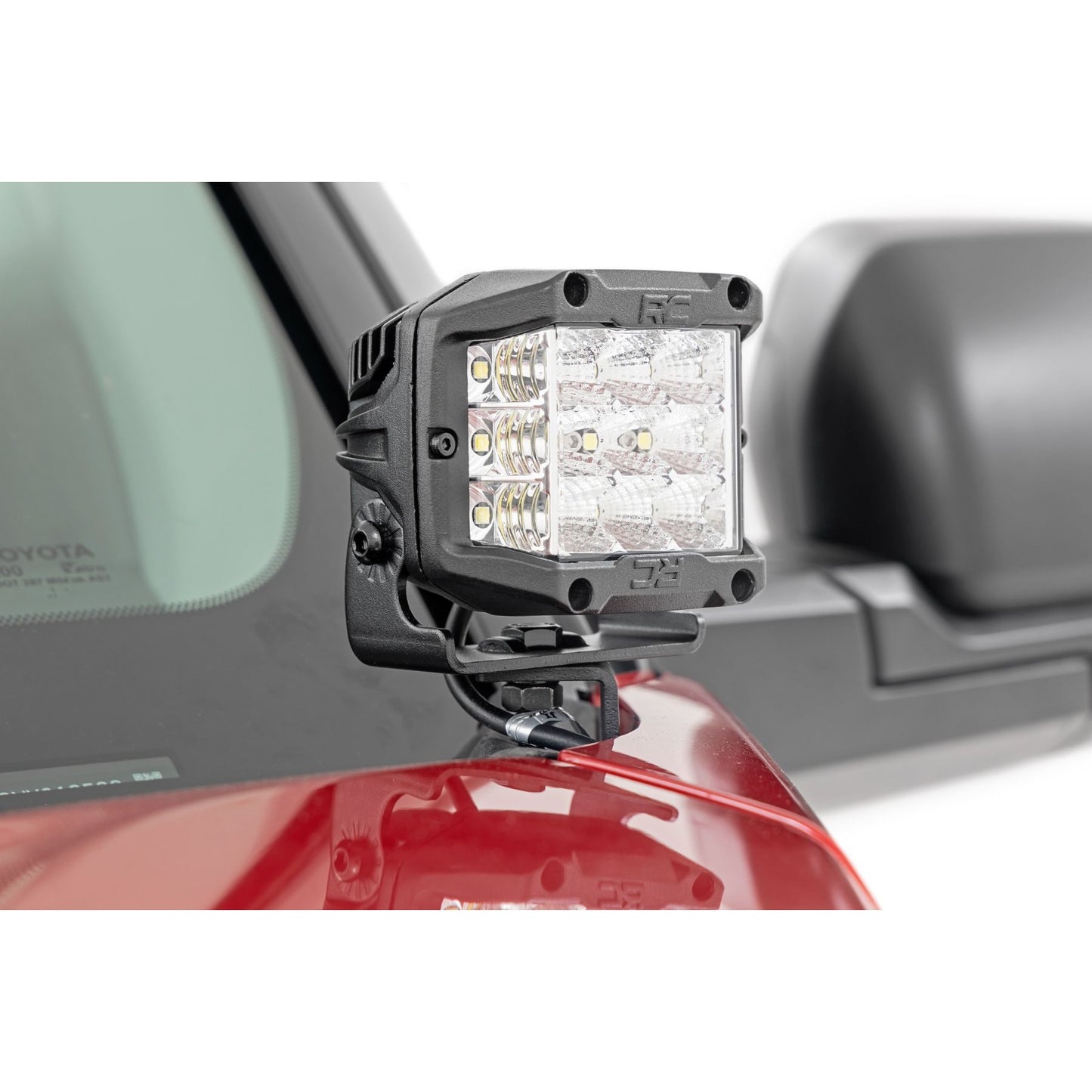 ROUGH COUNTRY LED Light Kit | Ditch Mount | 2" Black Pair | Spot | Toyota Tundra (22-25) | 71071