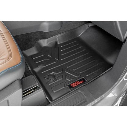 ROUGH COUNTRY Floor Mats | Front & Rear | Ford Bronco 4WD (2021-2025) | M-51602