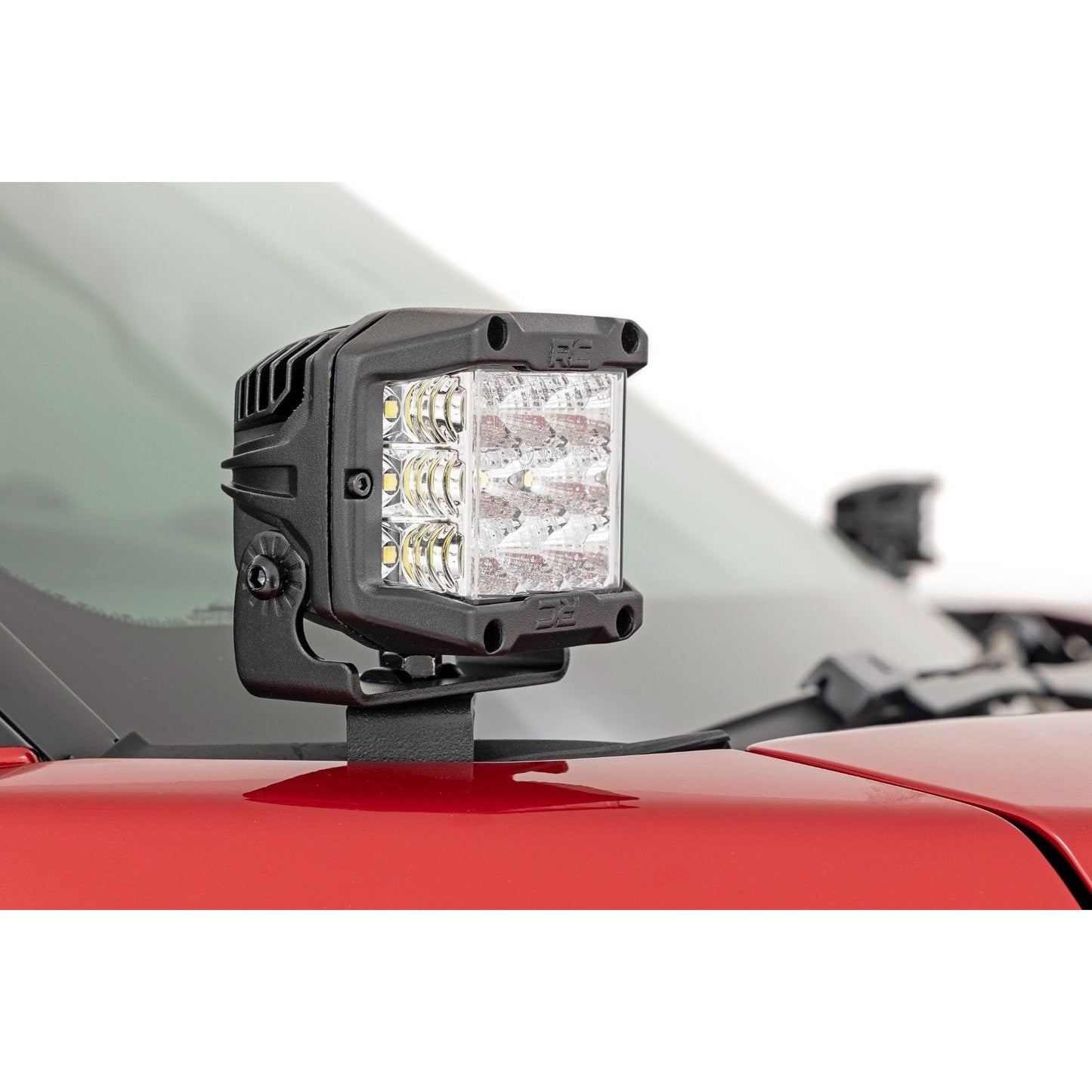 Rough Country Black Series w/ White DRL LED Ditch Light Kit I 71073