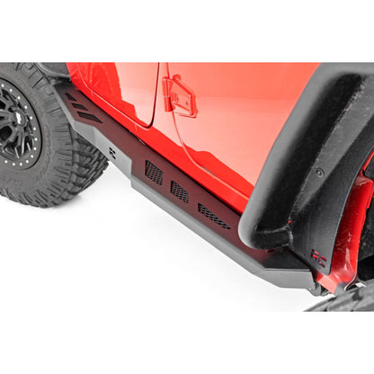 ROUGH COUNTRY Rock Sliders | Heavy Duty | 4-Door | Jeep Wrangler Unlimited 2WD/4WD (07-18) | 90800