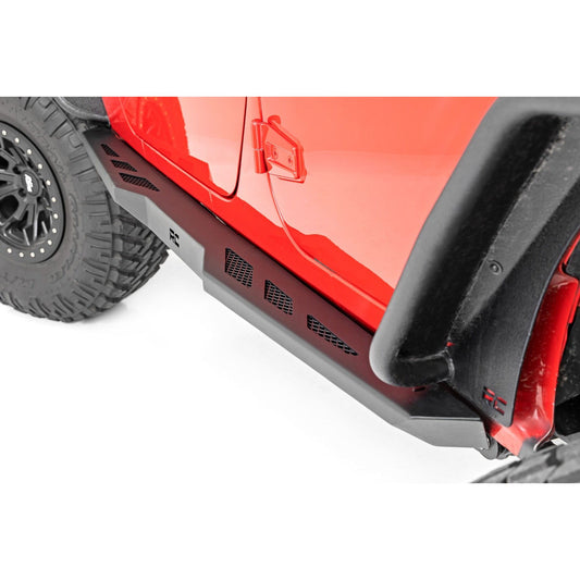 ROUGH COUNTRY Rock Sliders | Heavy Duty | 4-Door | Jeep Wrangler Unlimited 2WD/4WD (07-18) | 90800