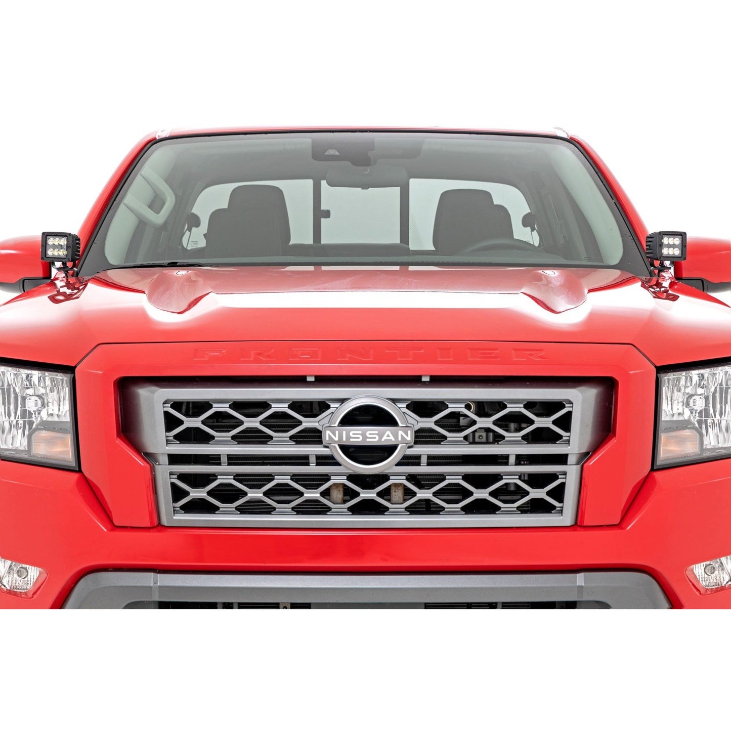 ROUGH COUNTRY LED Light Kit | Ditch Mount | 2" Black Pair | Flood | Nissan Frontier (22-25) | 71065