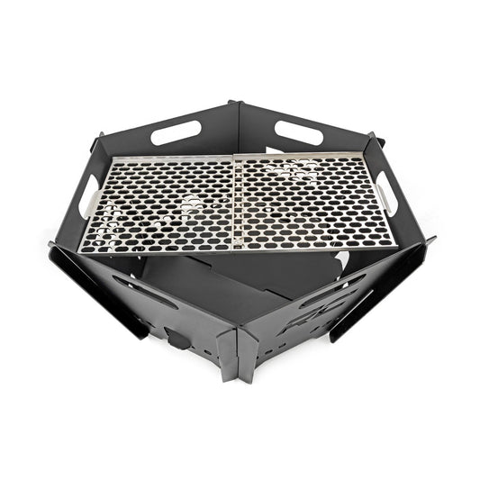 ROUGH COUNTRY Overland Collapsible Fire Pit Stainless Steel Grill Grate | 117517