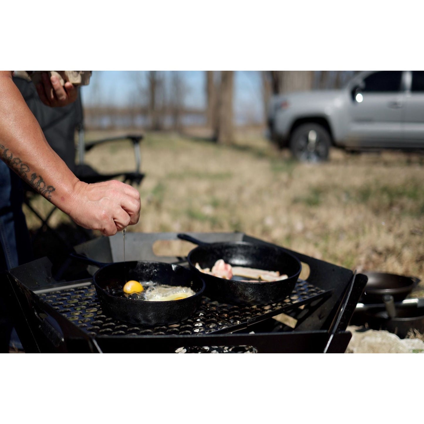 ROUGH COUNTRY Overland Collapsible Fire Pit Stainless Steel Grill Grate | 117517