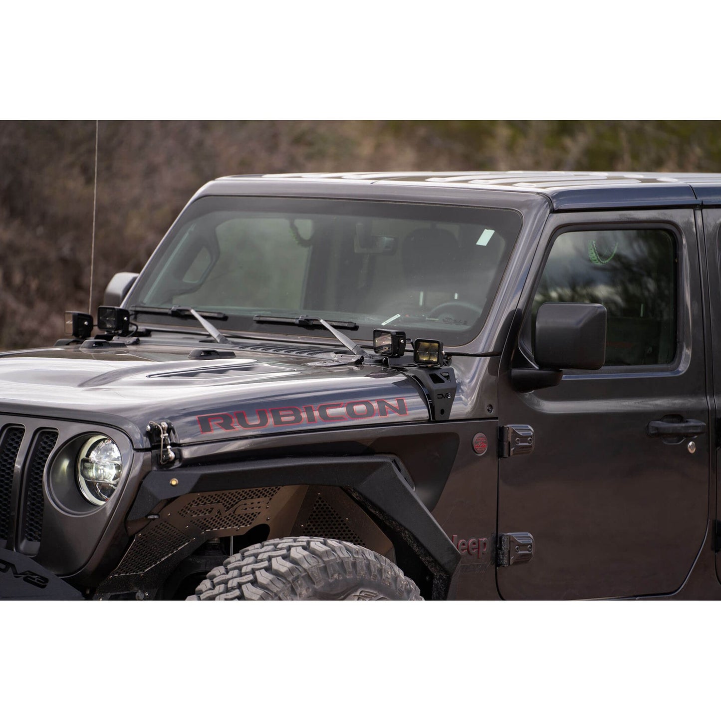 DV8 Off-Road 2018-2024 Jeep JL & 2020-2024 Jeep JT A-Pillar Dual Pod Light Mounts C3| LBJL-04