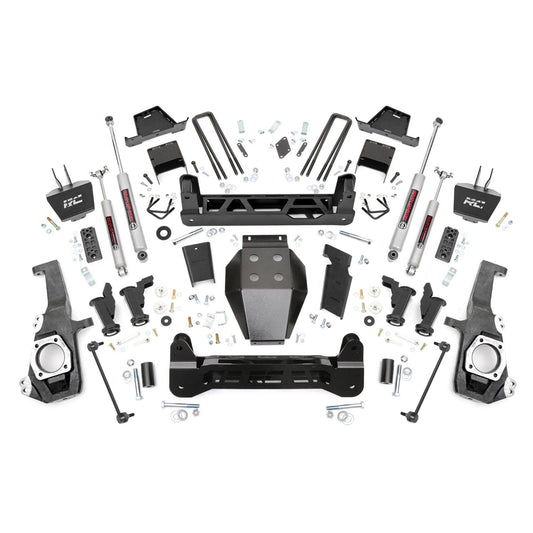 ROUGH COUNTRY 7 Inch Lift Kit | Torsion Drop | w/ Overloads | Chevy/GMC 2500HD/3500HD (20-25) | 111230