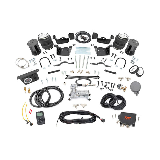 ROUGH COUNTRY Air Spring Kit w/compressor | Wireless Controller | 7 Inch Lift Kit | Chevy/GMC 2500HD/3500HD (20-25 | 100347WC