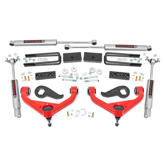 ROUGH COUNTRY 3 Inch Lift Kit | Chevy/GMC 2500HD/3500HD 2WD/4WD (20-25) | 95830RED