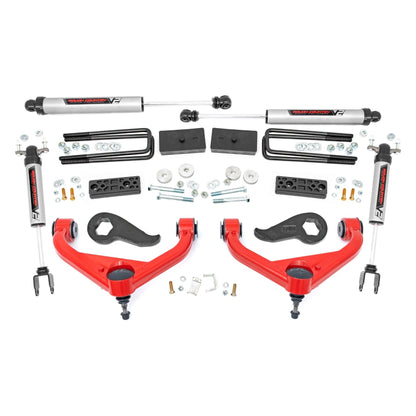 Rough Country V2 Monotube 3 Inch Lift Kit I 95870RED