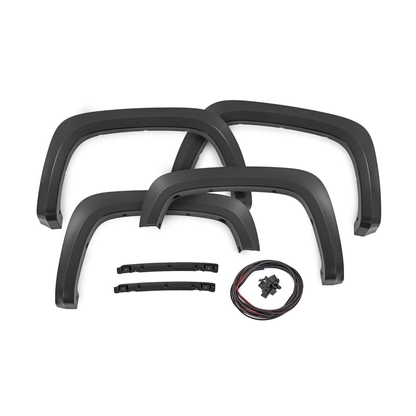 ROUGH COUNTRY Fender Flares | Sport | GAN Silver Ice Metallic | Chevy Silverado 2500 HD/3500 HD (20-25) | S-C12215-GAN