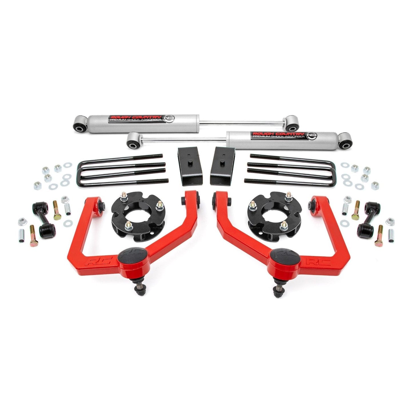 Rough Country Premium N3 3 Inch Lift Kit I 83430RED