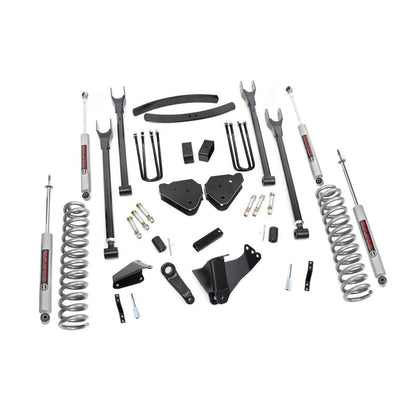 ROUGH COUNTRY 6 Inch Lift Kit | Gas | 4 Link | OVLDS | Ford F-250/F-350 Super Duty (05-07) | 581.2