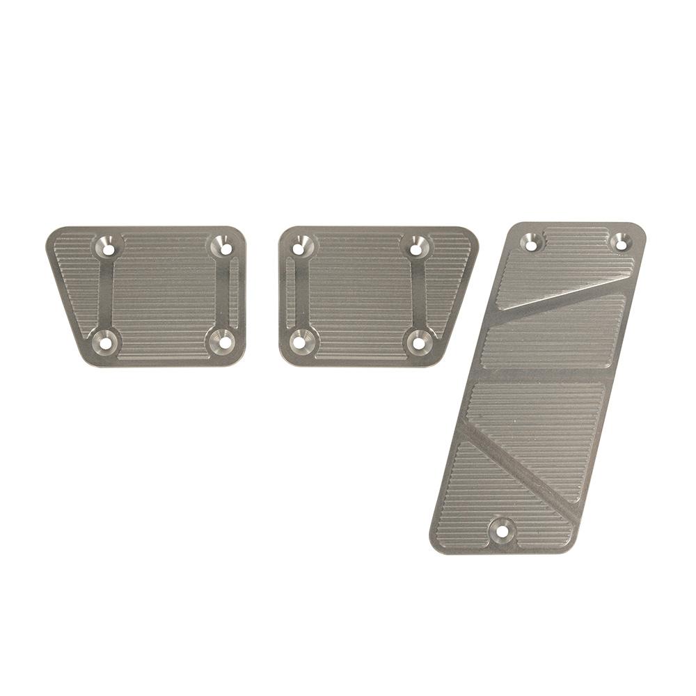 DV8 Off-Road 2007-2013 Jeep JK 3-Piece Pedal Covers for Manual Trans | Billet C3| D-JP-180026-BL