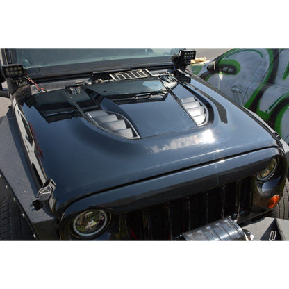 DV8 Off-Road 2007-2018 Jeep JK 10th Anniversary Hood C3| HDMB07-TA