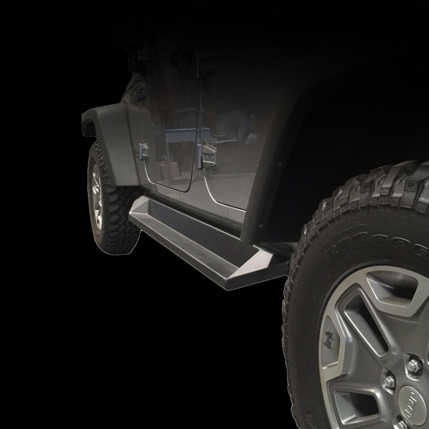 DV8 Off-Road 2007-2018 Jeep JK 4-Door Plated Sliders C3| SRSOTB-10