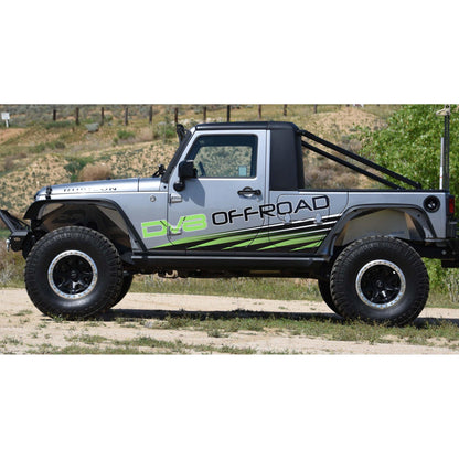 DV8 Off-Road 2007-2018 Jeep JK Front Inner Fenders with Optional Rock Lights Black With LED Rock Lights C3| INFEND-01FBRL