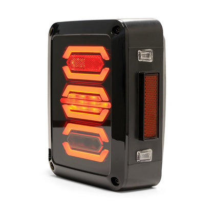 DV8 Off-Road 2007-2018 Jeep JK LED Tail Lights Horizontal C3| TLJK-01