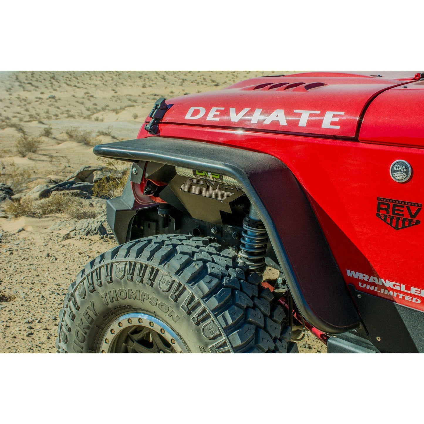 DV8 Off-Road 2007-2018 Jeep JK Wide Fender Flares | Front & Rear C3| FENDB-02