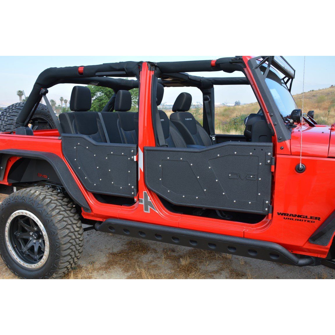 DV8 Off-Road 2007-2018 Jeep Wrangler JK Front Rock Doors C3| RDSTTB-01F