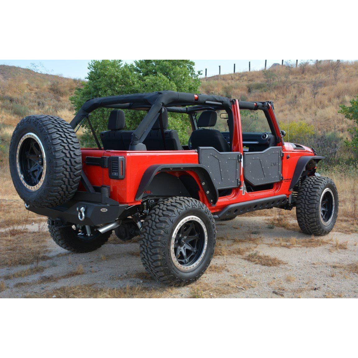 DV8 Off-Road 2007-2018 Jeep Wrangler JK Front Rock Doors C3| RDSTTB-01F