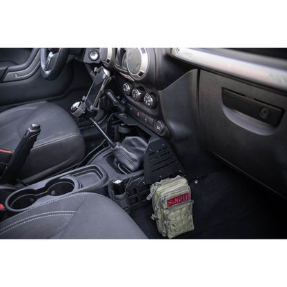 DV8 Off-Road 2007-2018 Jeep Wrangler JK | Center Console Molle Panels & Device Bridge C3| CCJK-01