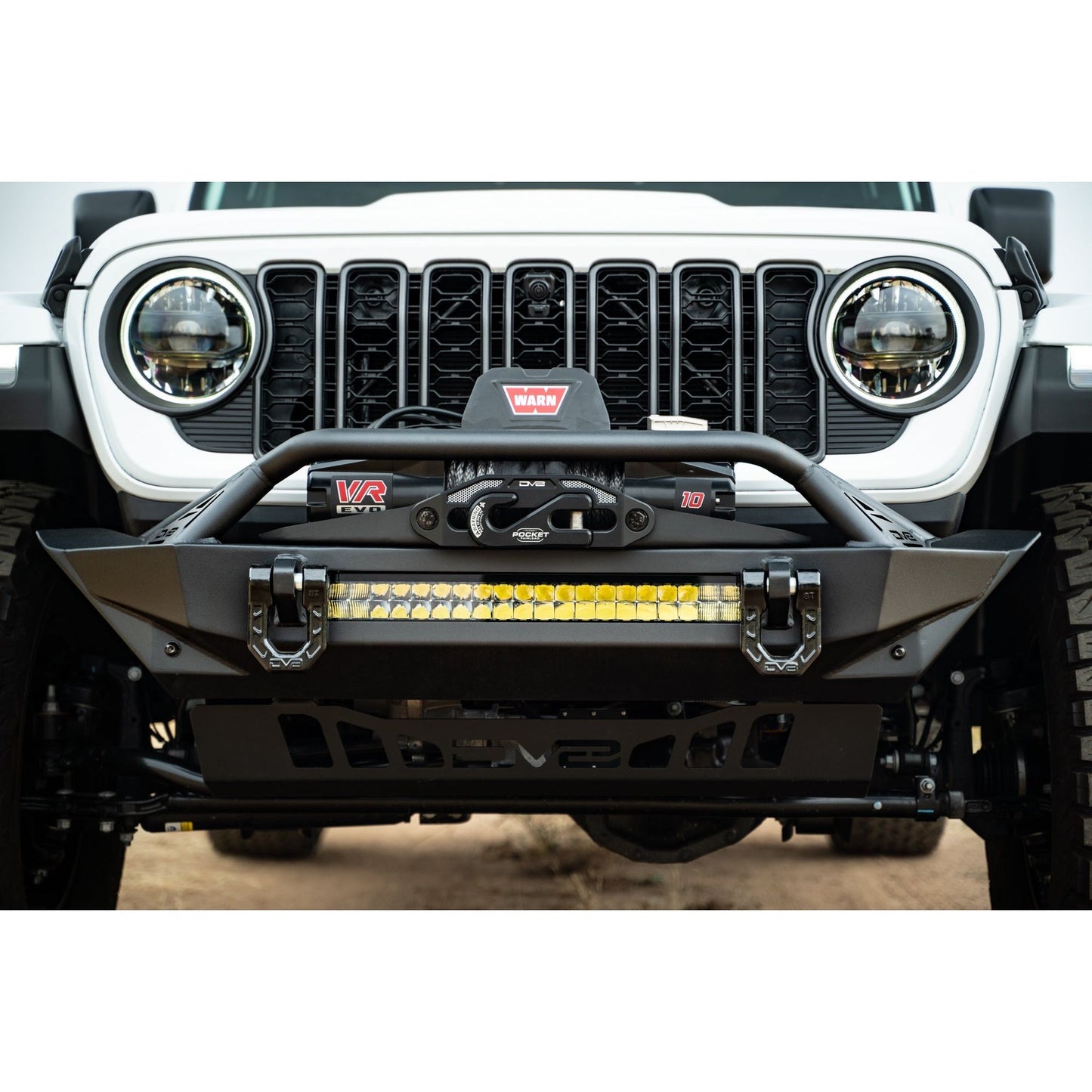 DV8 Off-Road 2007-2024 Jeep Wrangler JK/JL & Gladiator JT | FS-1 Series Stubby Front Bumper C3| FBJL-11