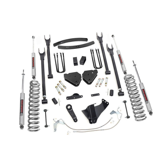 ROUGH COUNTRY 6 Inch Lift Kit | Diesel | 4 Link | Ford F-250/F-350 Super Duty 4WD (08-10) | 584.2