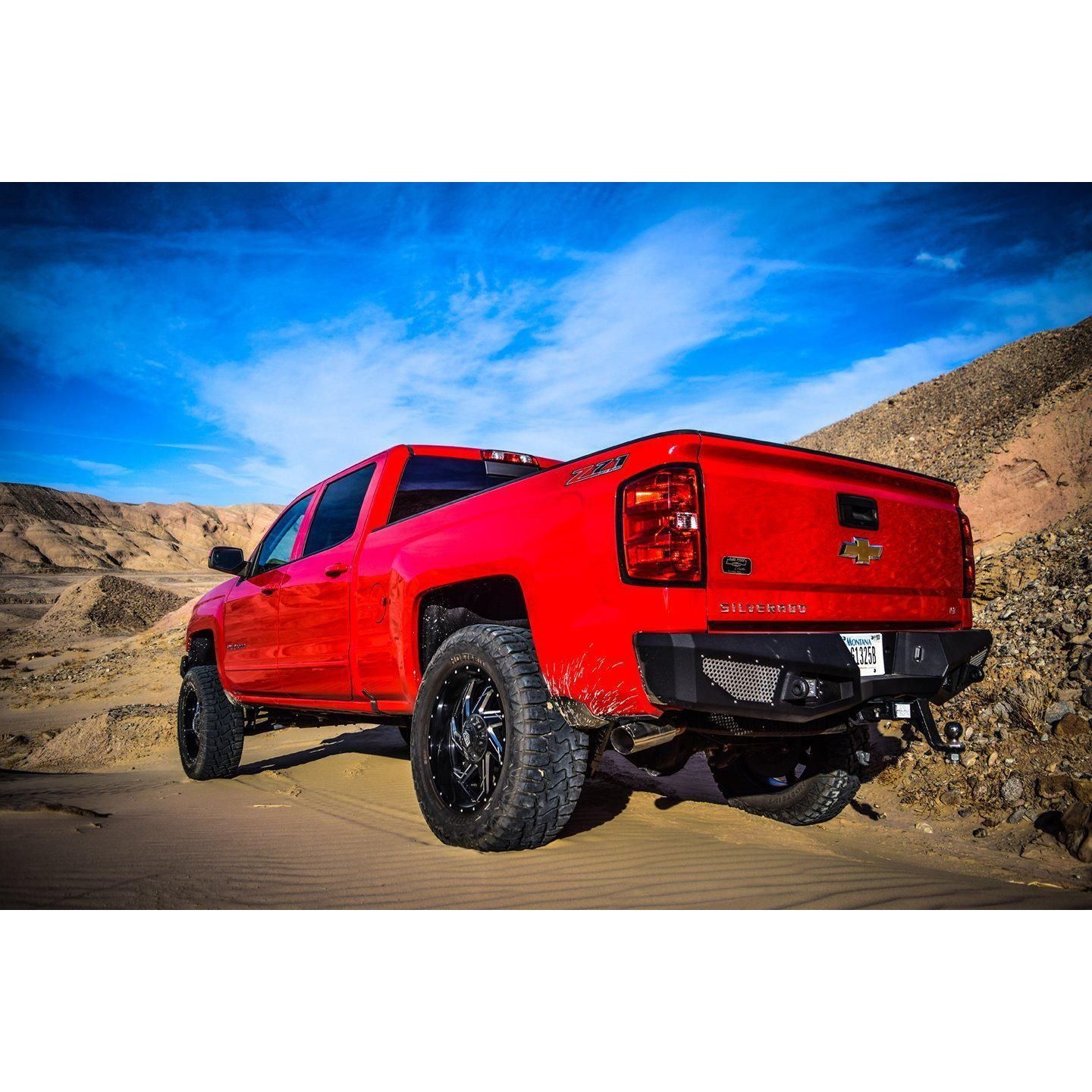 DV8 Off-Road 2014-2018 Chevy Silverado 1500 Steel Rear Bumper C3| RBCS1-02