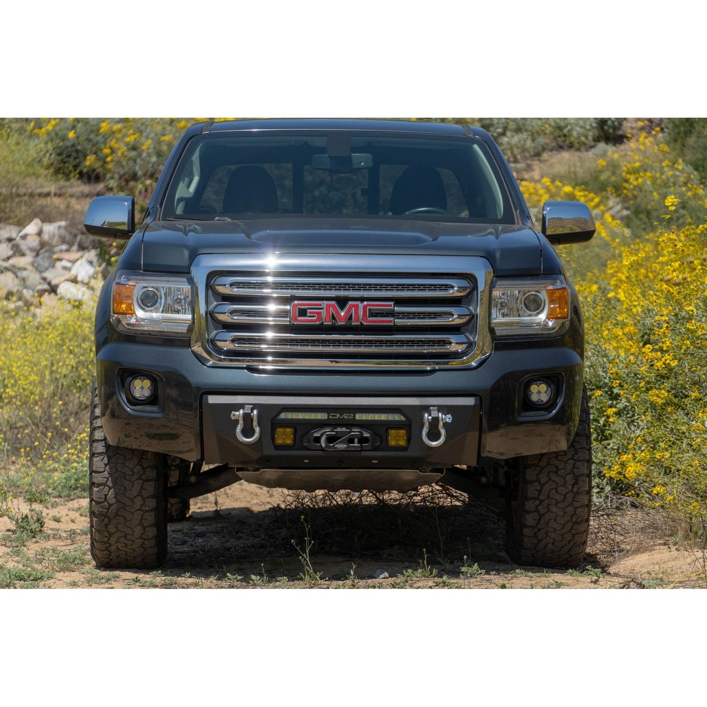 DV8 Off-Road 2015-2020 GMC Canyon | Centric Winch Front Bumper C3| FBGC1-01