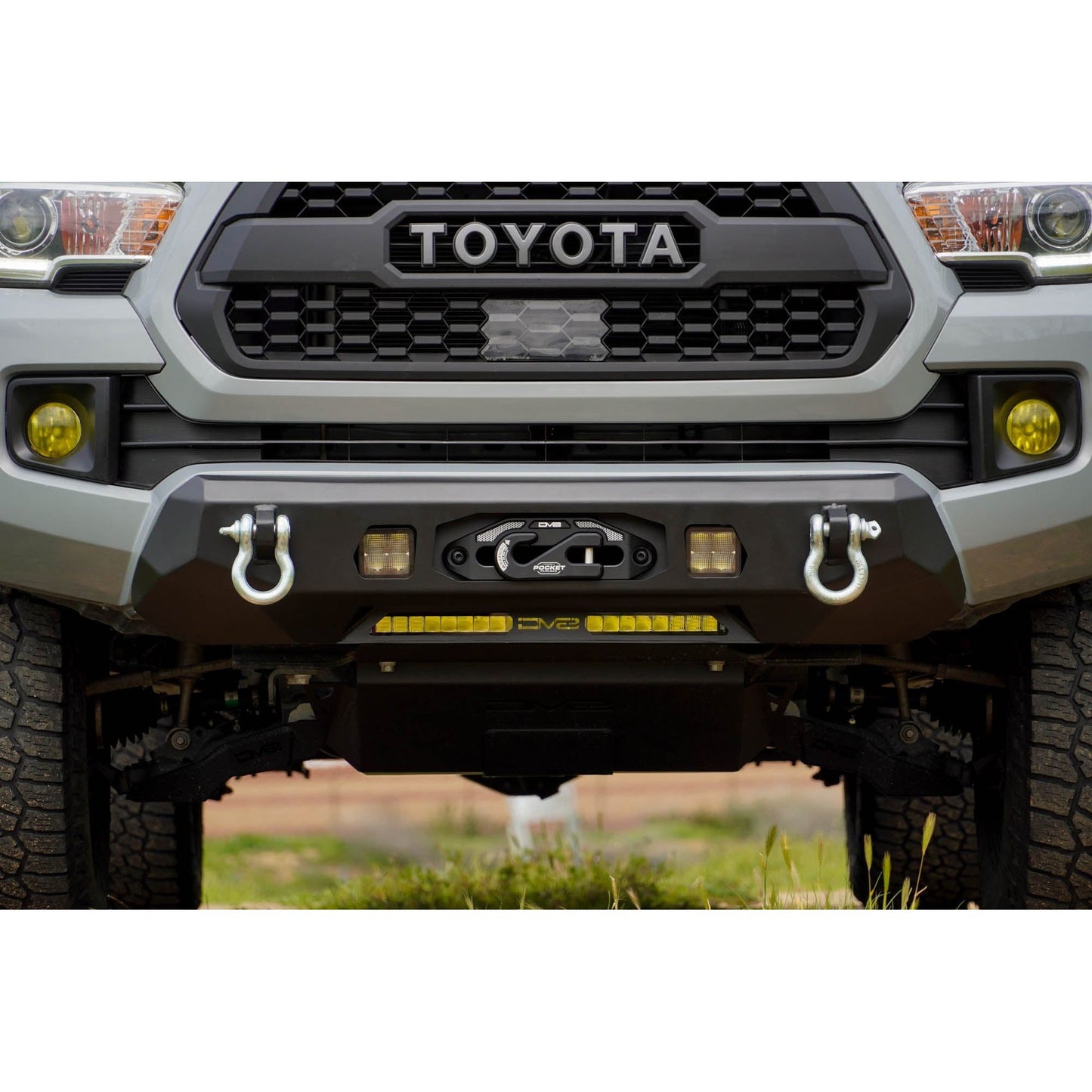 DV8 Off-Road 2016-2023 Toyota Tacoma | Centric Winch Front Bumper C3| FBTT1-06