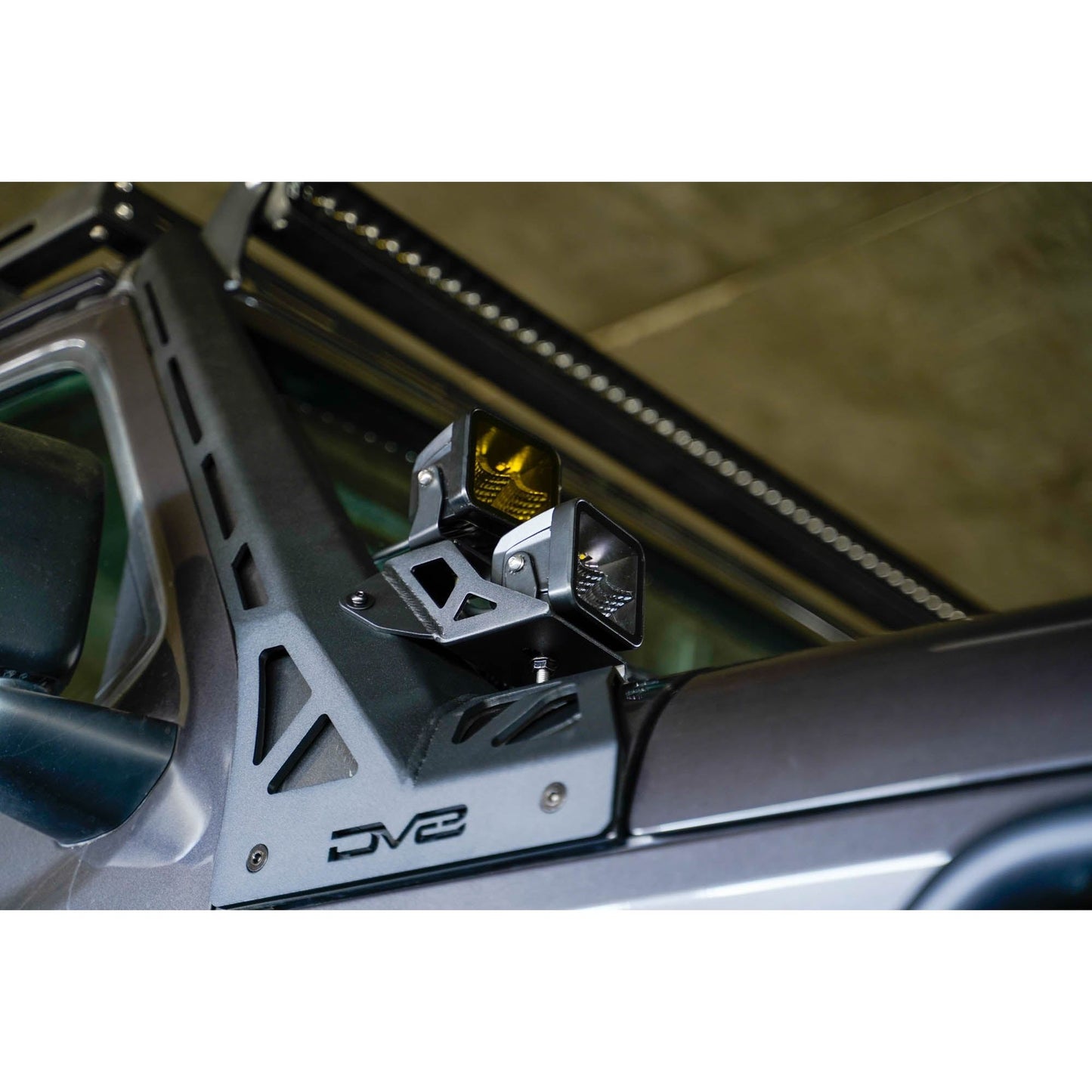 DV8 Off-Road 2018-2024 Jeep Wrangler JL & Gladiator JT | A-Pillar Dual Light Pod Mounts C3| LBJL-11