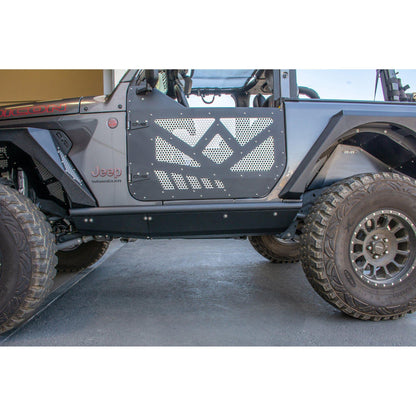 DV8 Off-Road 2018-2023 Jeep JL 2-Door Boatside Rock Sliders C3| SRJL-21