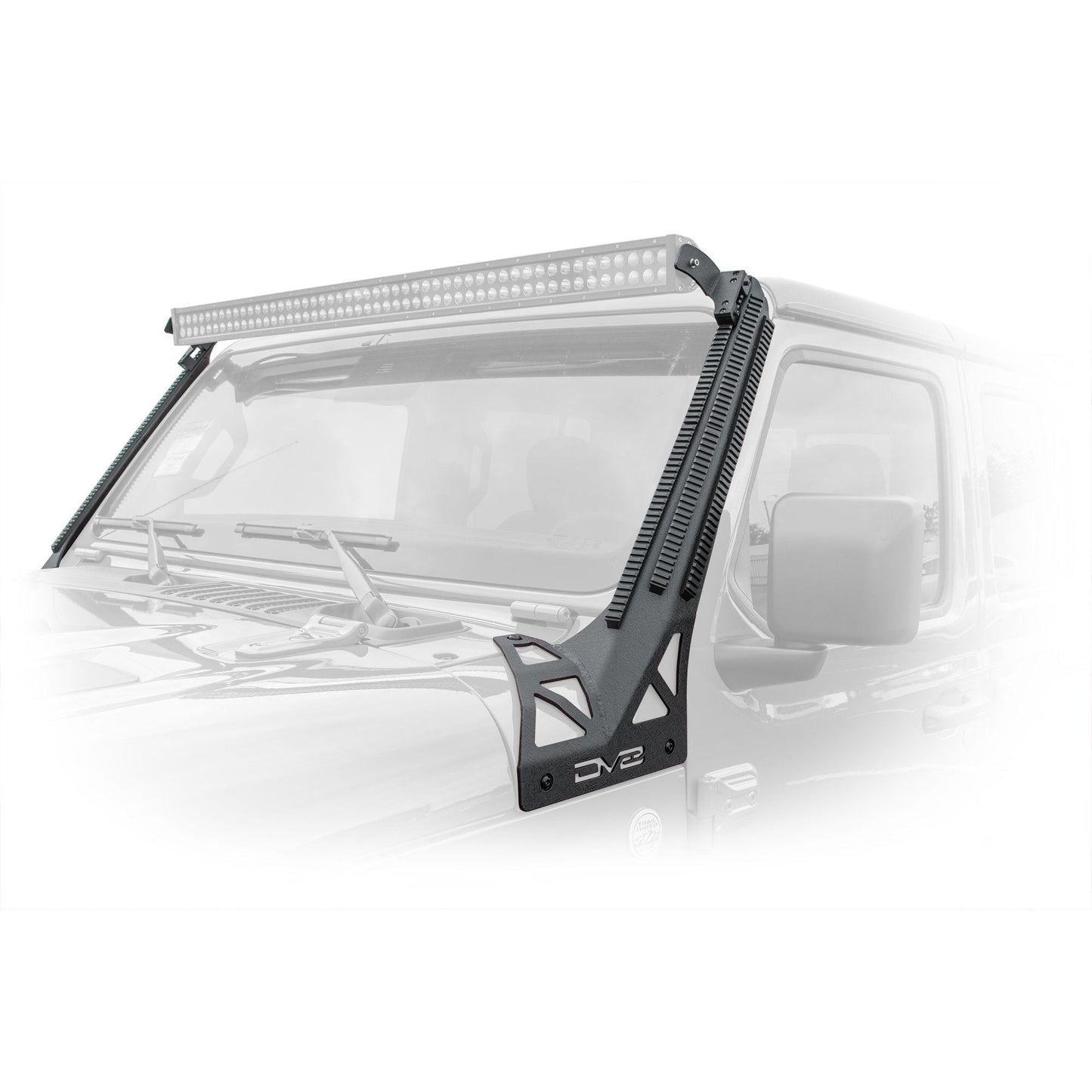 DV8 Off-Road 2018-2024 Jeep JL & 2020-2024 JT A-Pillar Mounted Rail System C3| D-JL-190052-PIL