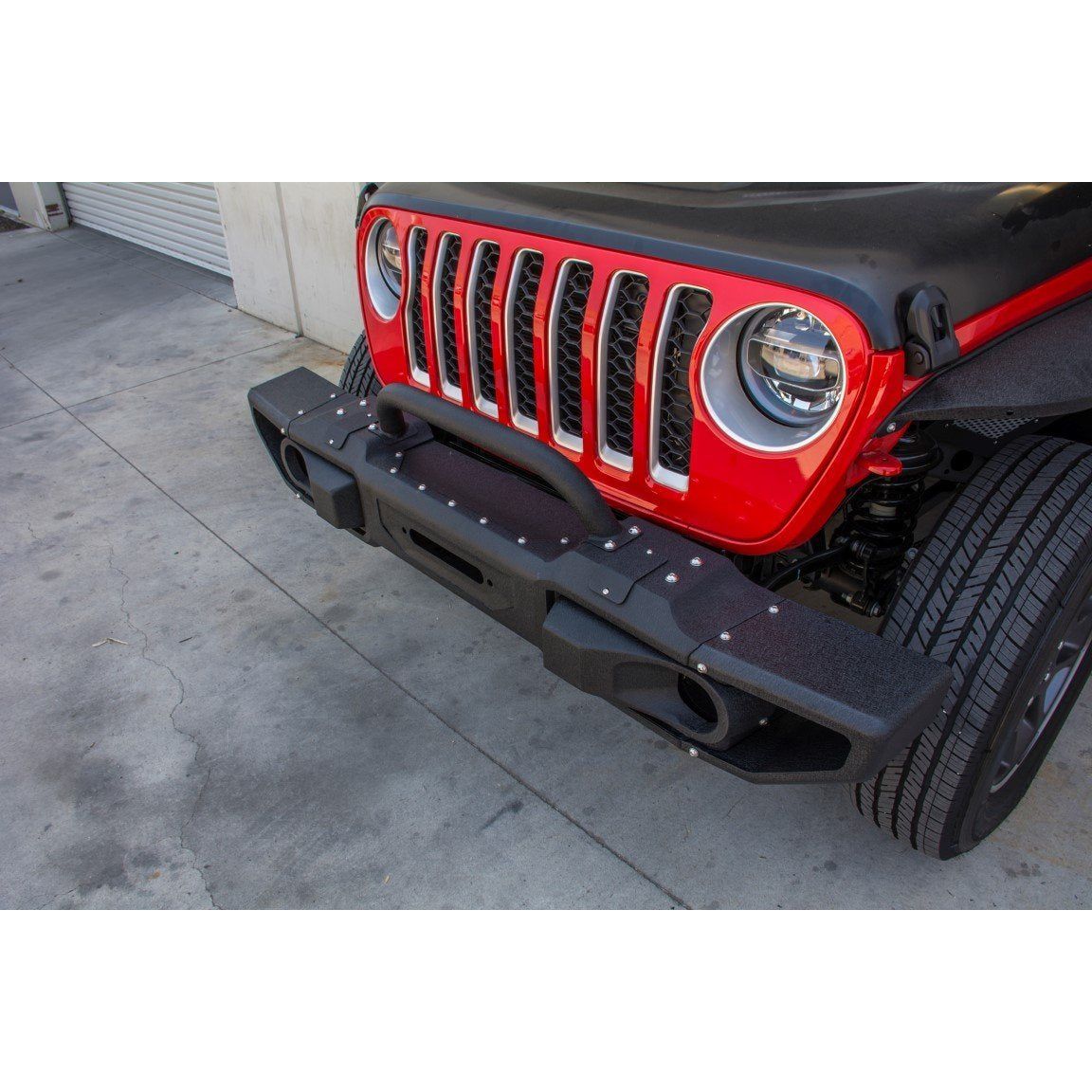 DV8 Off-Road 2018-2024 Jeep JL & 2020-2024 JT Front Modular Bumper with Bull Bar C3| FBJL-10