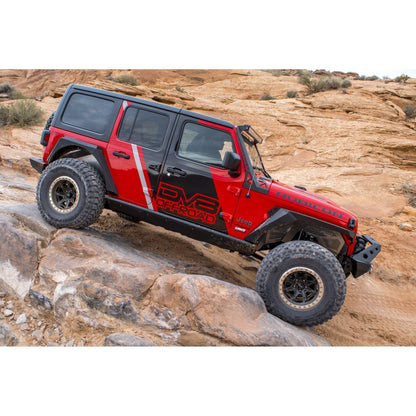 DV8 Off-Road 2018-2023 Jeep JL 4-Door Boatside Rock Sliders C3| SRJL-01