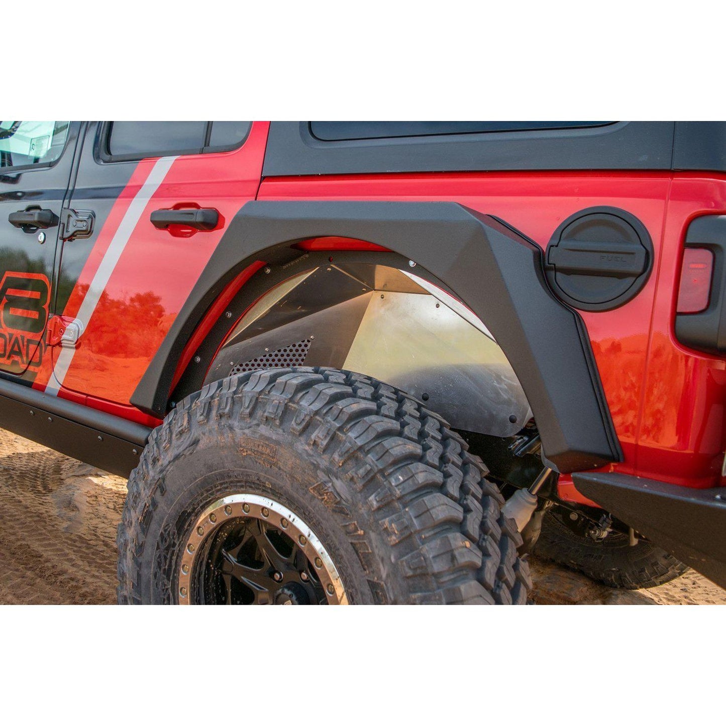 DV8 Off-Road 2018-2023 Jeep JL Rear Inner Fenders | Black C3| INFEND-03RB