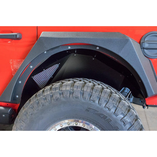 DV8 Off-Road 2018-2023 Jeep JL Rear Inner Fenders | Black C3| INFEND-03RB