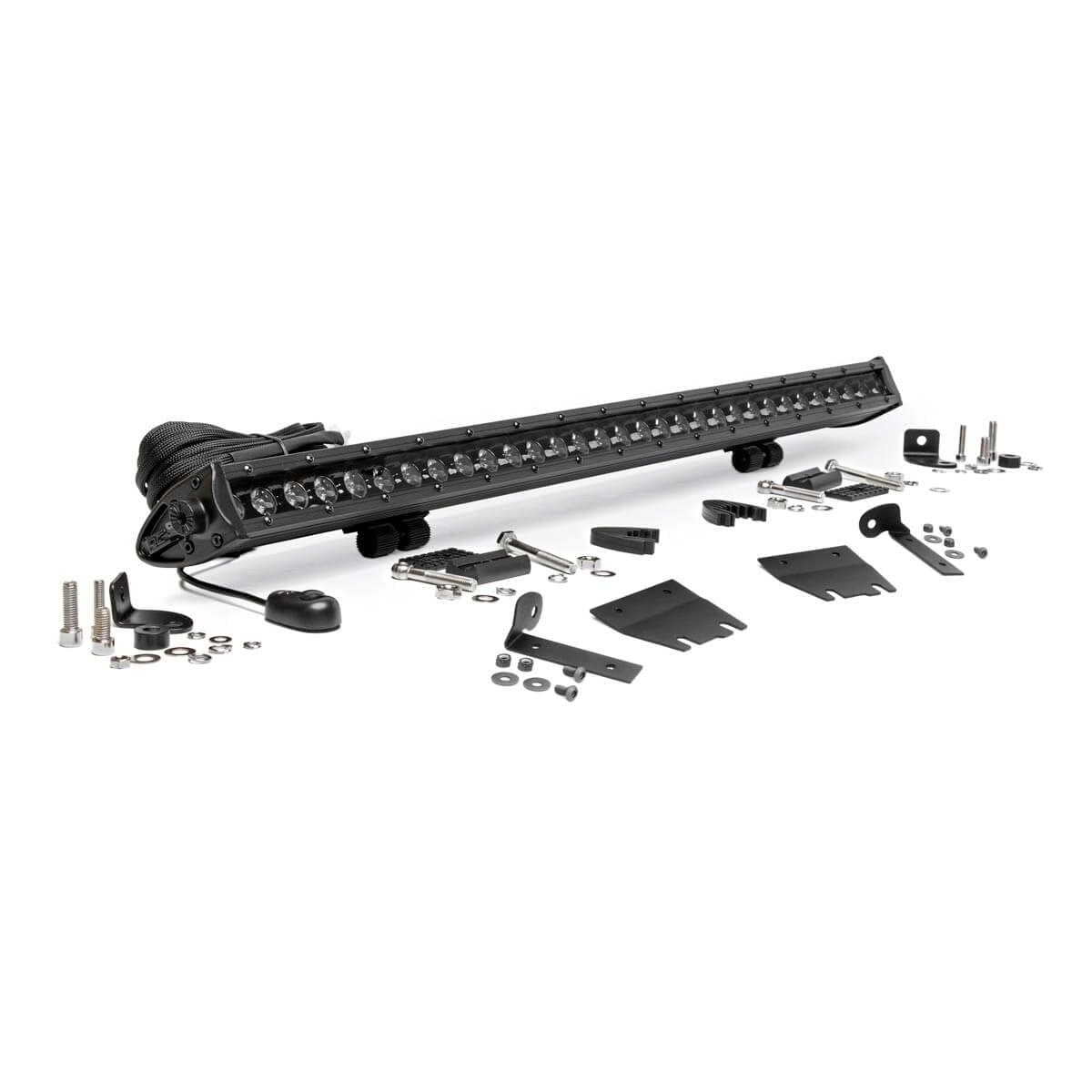 Rough Country | LED Hood Kit 30" Black Jeep Gladiator JT/Wrangler JL (18-25) | 70054