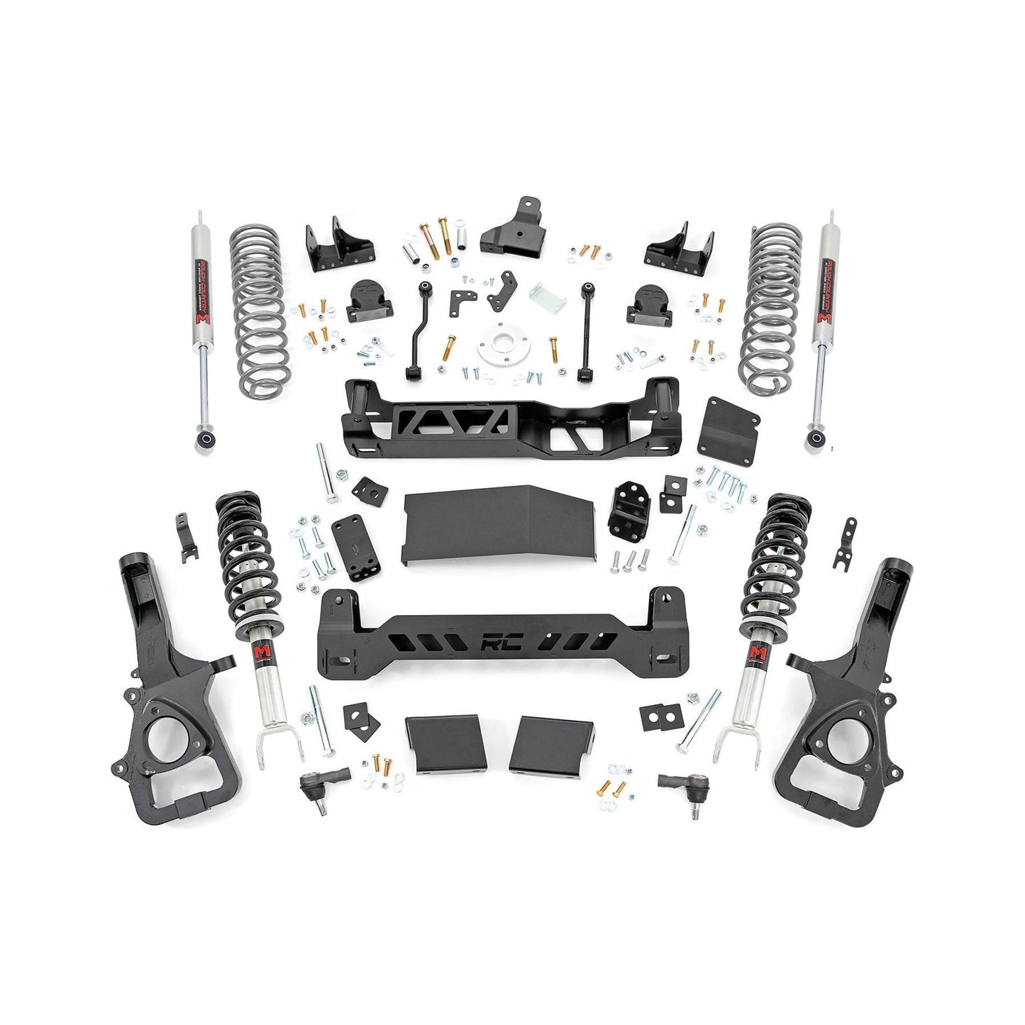 Rough Country M1 Shocks & Rear Variable Rate Coils 6 Inch Lift Kit I 33440