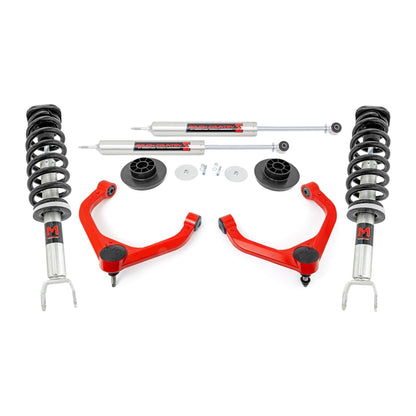 Rough Country M1 Struts w/M1 Rear Shocks 3.5 Inch Lift Kit I 31440RED