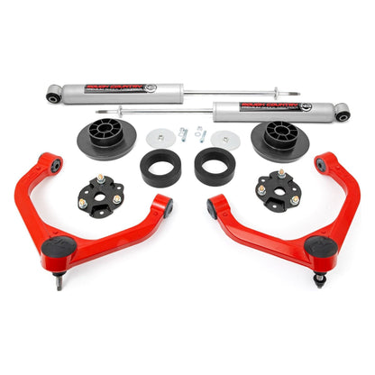 Rough Country M1 Struts w/M1 Rear Shocks 3.5 Inch Lift Kit I 31440RED