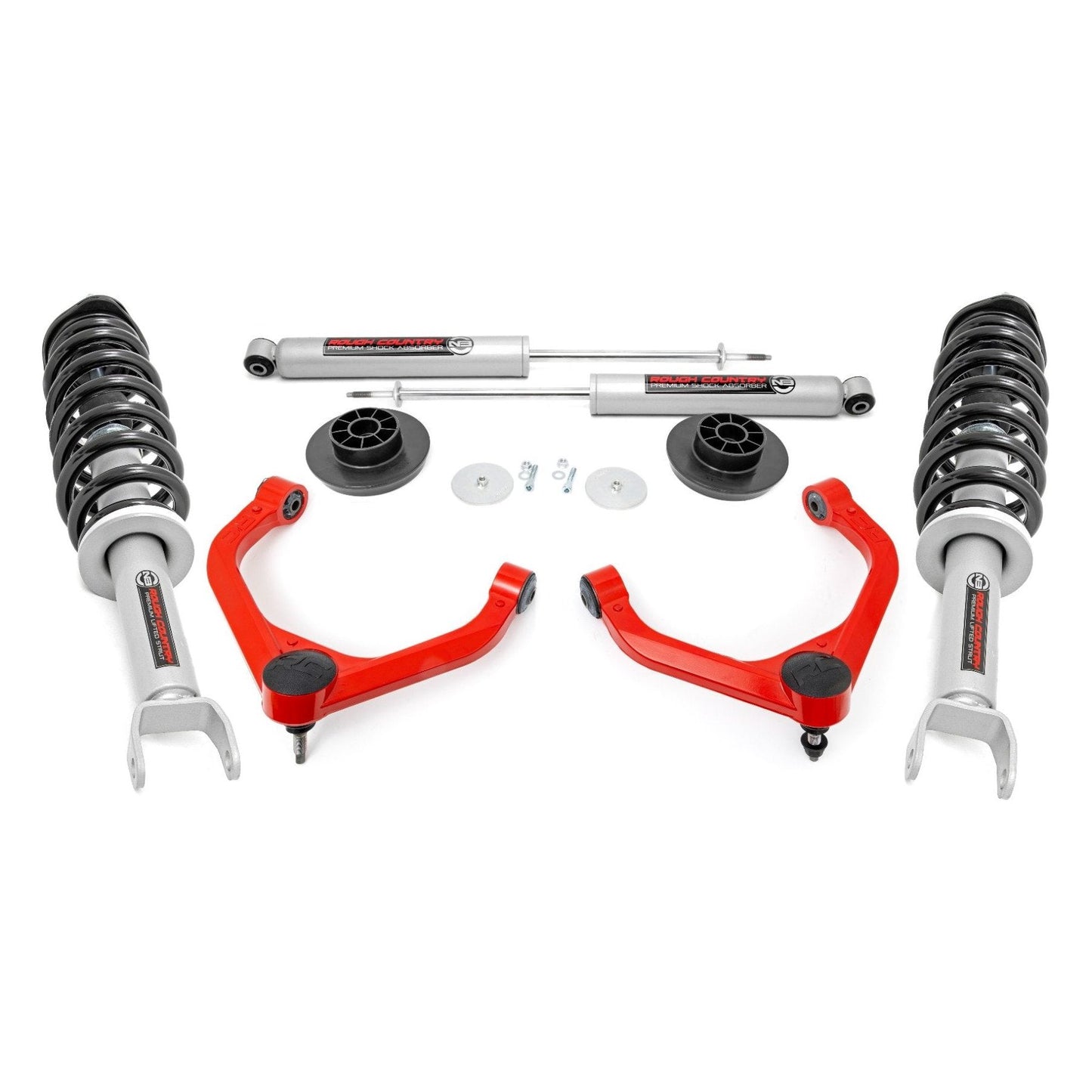 Rough Country N3 Struts w/N3 Rear Shocks 3.5 Inch Lift Kit I 31431RED