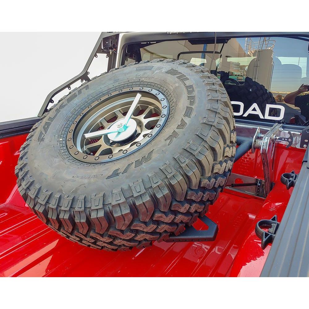 DV8 Off-Road 2020-2024 Jeep Gladiator JT Adjustable Tire Carrier C3| TCGL-01