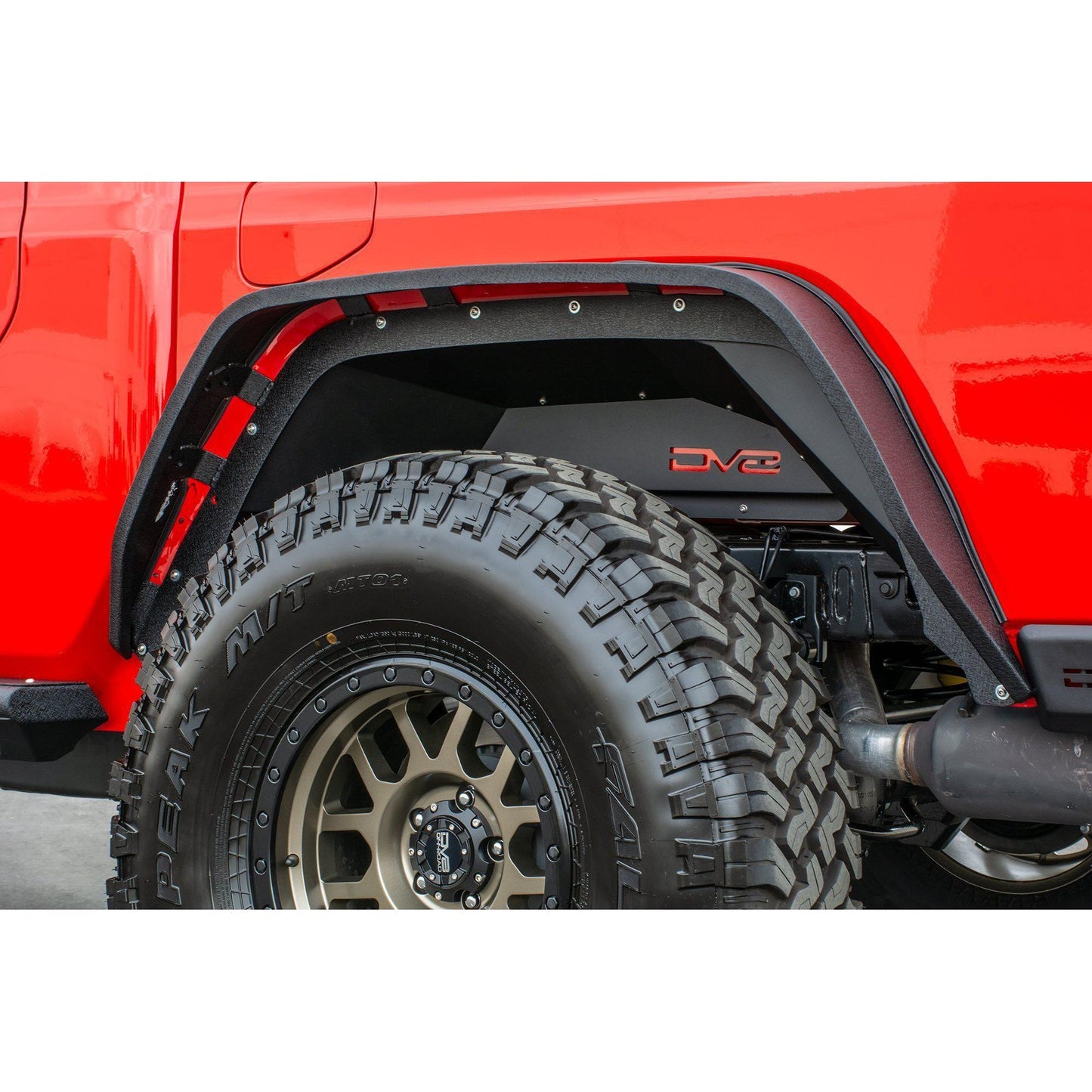 DV8 Off-Road 2020-2024 Jeep Gladiator JT Rear Inner Fenders | Black C3| INFEND-04RB