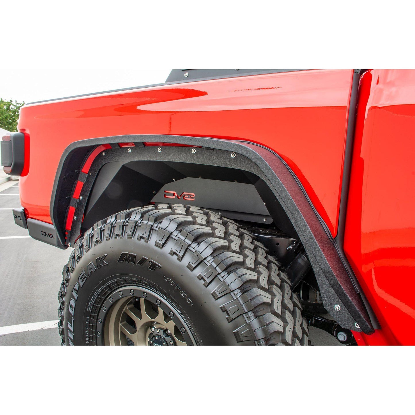 DV8 Off-Road 2020-2024 Jeep Gladiator JT Rear Inner Fenders | Black C3| INFEND-04RB